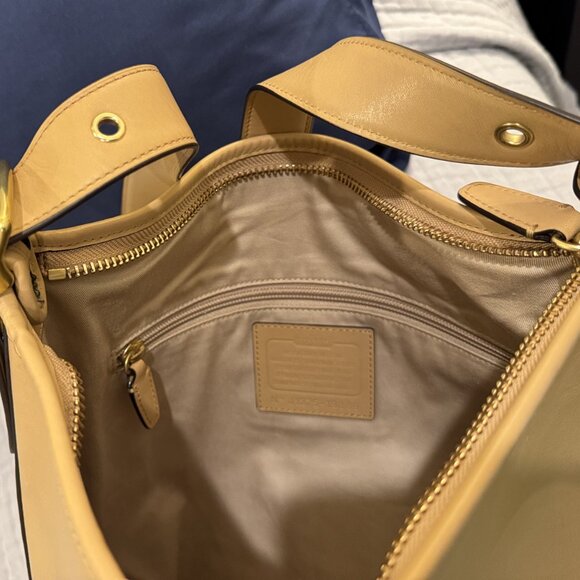 Coach Tan Leather Hobo Bag - Picture 6 of 9